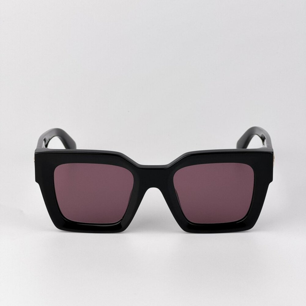 Off-White JACKSON Sunglasses – Black Square Frame Burgundy | Model OERI13I 1028